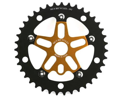 MCS Alloy Spider & Chainring Combo (Gold/Black) (39T)